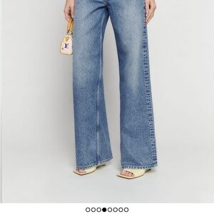 Reformation Cary High Rise Slouchy Wide Leg Jean in Colorado